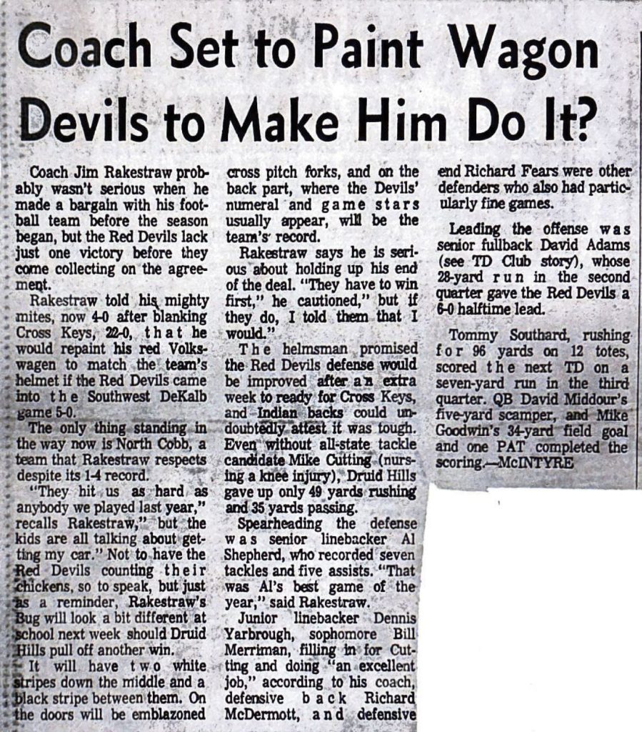 Coach Set To Paint Wagon Devils To Make Him Do It