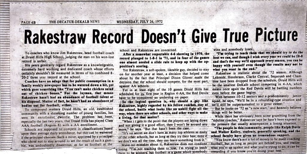 Rakestraw Record Doesn't Give True Picture Article
