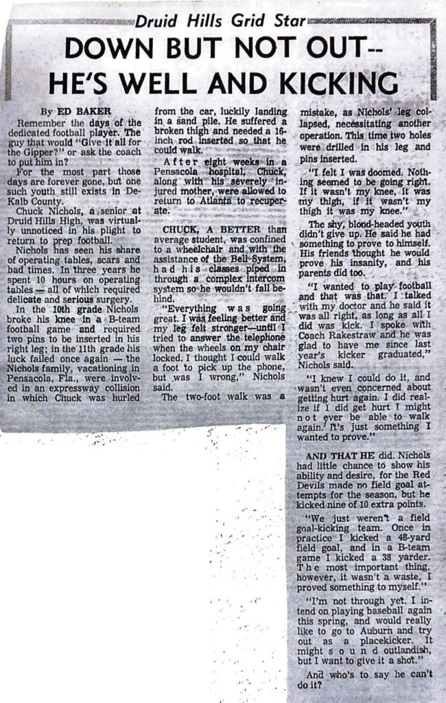 Down But Not Out He's Well And Kicking Article